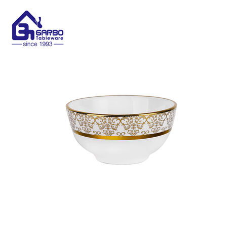 8.07 inch Porcelain Flat Plate with electronic rim for restaurant and home kitchen 