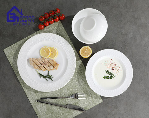 wholesale price factory eco friendly opal glass pizza plates bulk