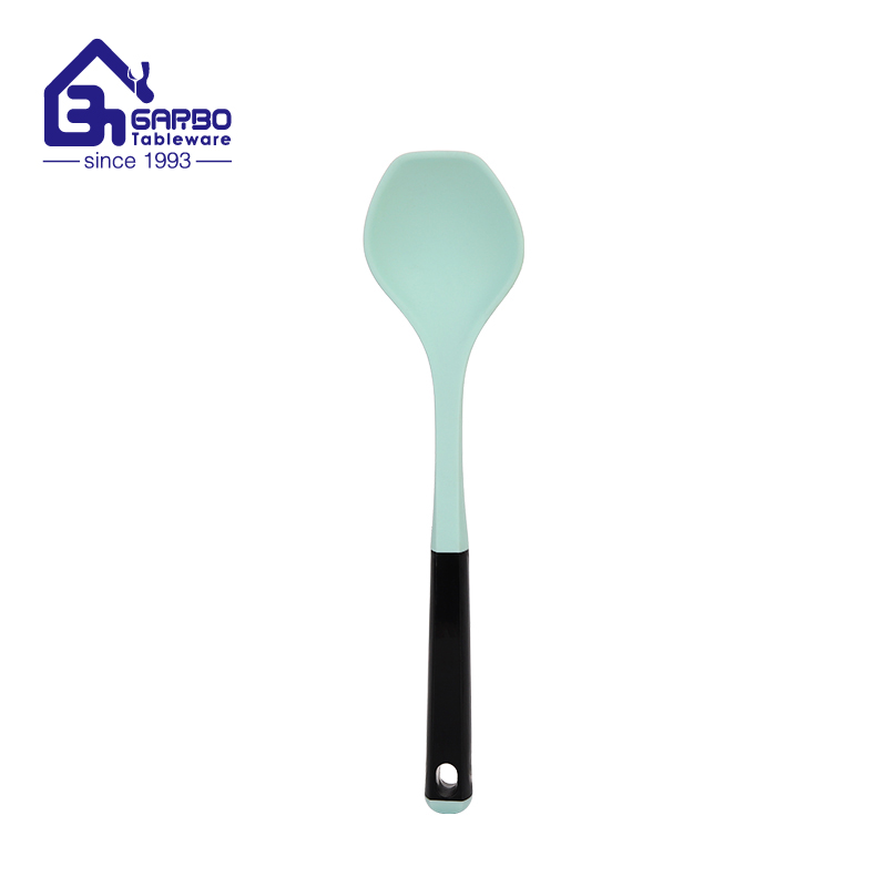 One-Piece Heat Resistant Silicone Slotted Spoon For Strainer Skimmer