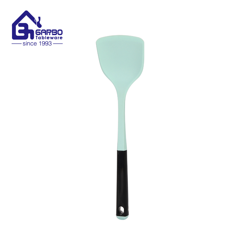 One-Piece Heat Resistant Silicone Slotted Spoon For Strainer Skimmer