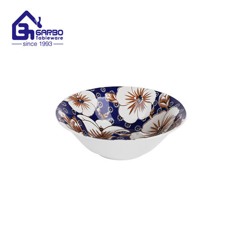 600ml Tiger design stoneware bowl ceramic deep bowls with competitive price for wholesale