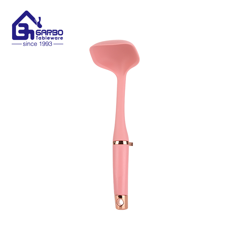 Made in China Silicone Frying Pan Spatula Custom Pink Kitchen Spatula Spoon Heating Spatula Cooking Stirring Accessories Kitchenware