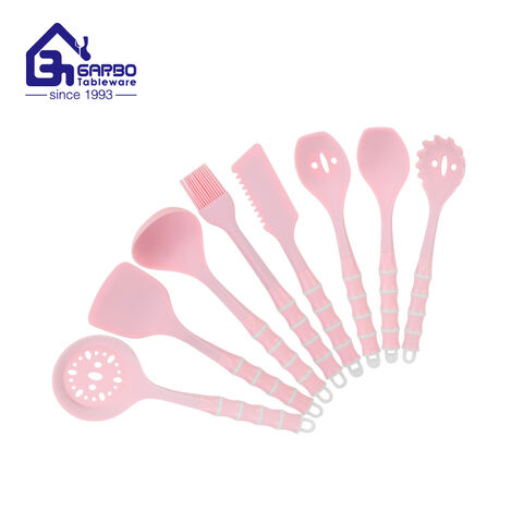 Wholesale pink color cooking utensils set hot selling in Egypt