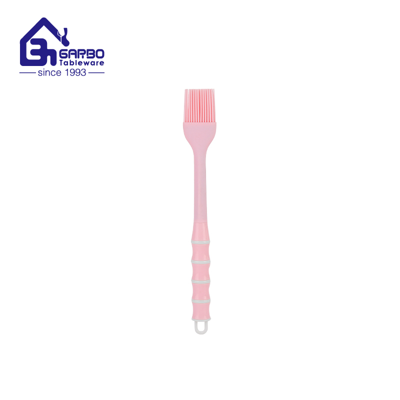 Wholesale pink oil brush for home kitchen use with 240mm length