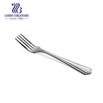 Factory wholesale classic dinner forks silverware mirror polished big serving steak beef fork