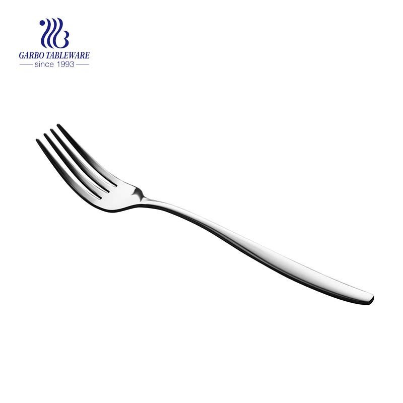 High quality stainless steel 18/8 silver table fork with mirror polished elegant modern style forks