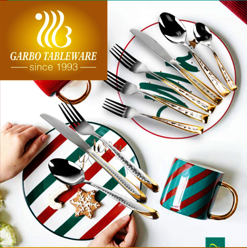 Middle East markets best selling gold stainless steel flatware